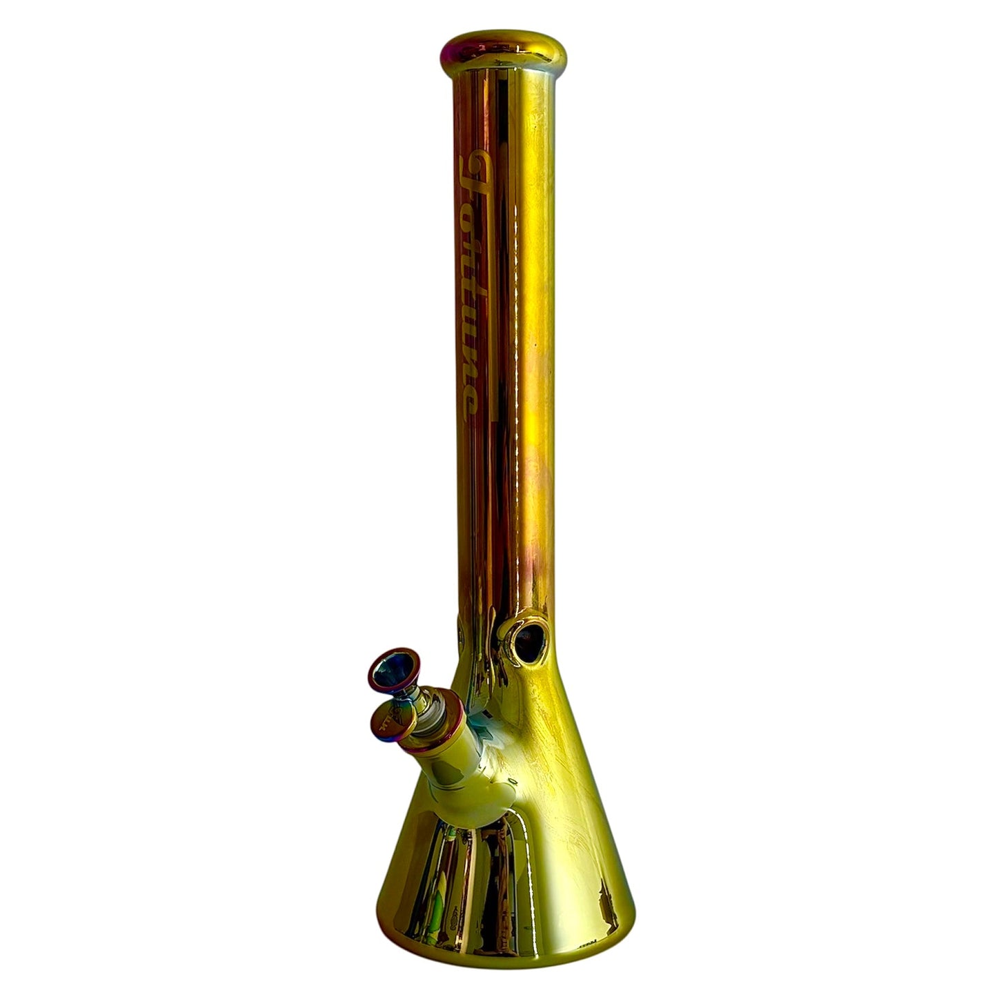 Fortune | 18" 7mm Electroplate Glass Beaker Bong [185007NE]