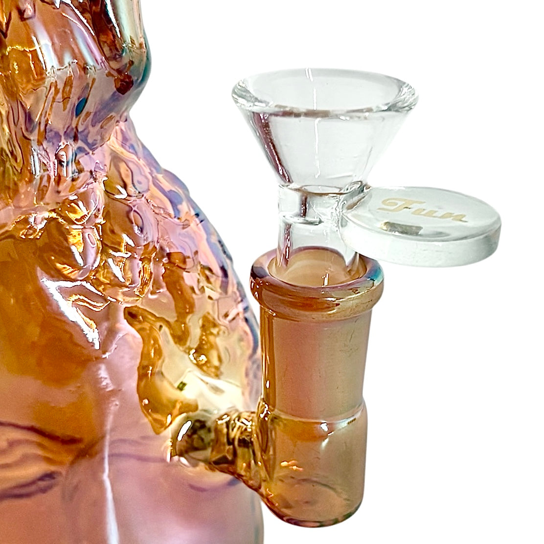 7" Mermaid Design Electroplate Glass Bong – Compact & Stemless