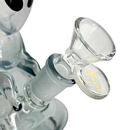 5" Alien Design Glass Bong – Compact & Stemless