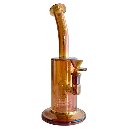 10" Electroplated With Perc Glass Bong