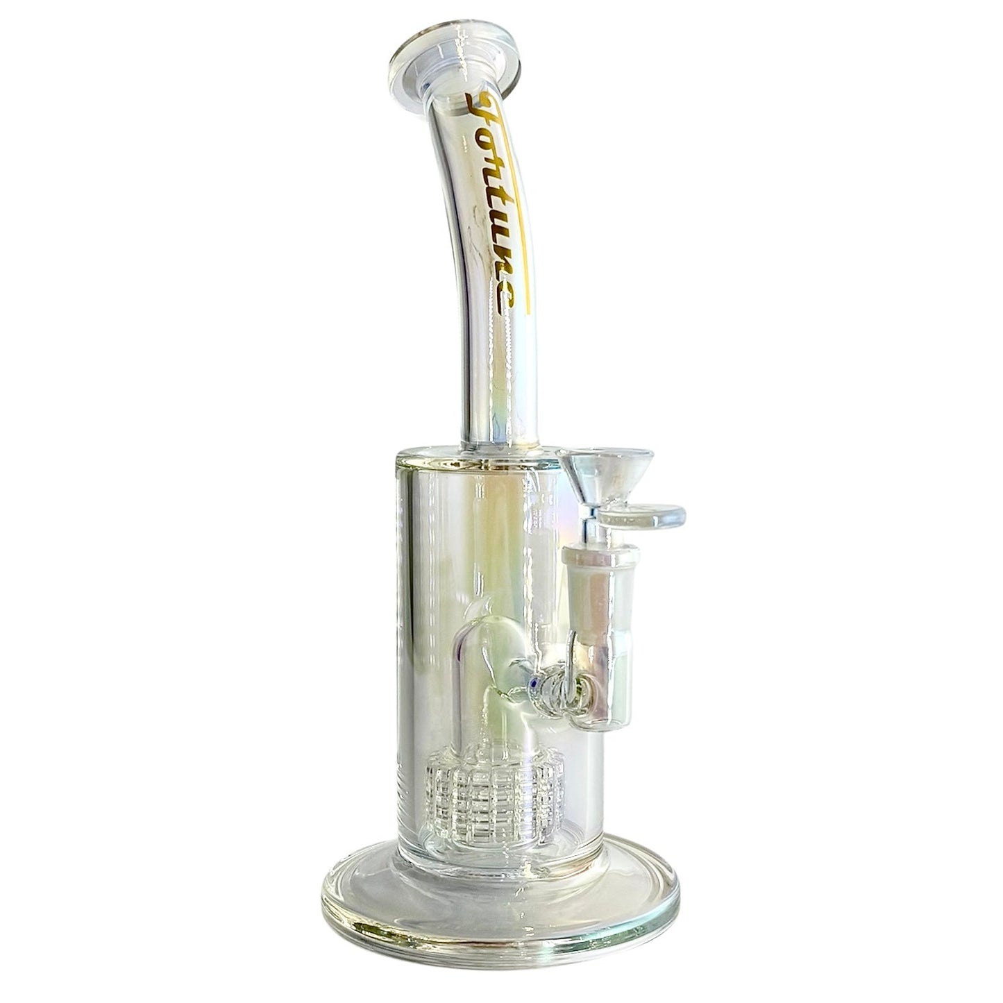 10" Electroplated With Perc Glass Bong