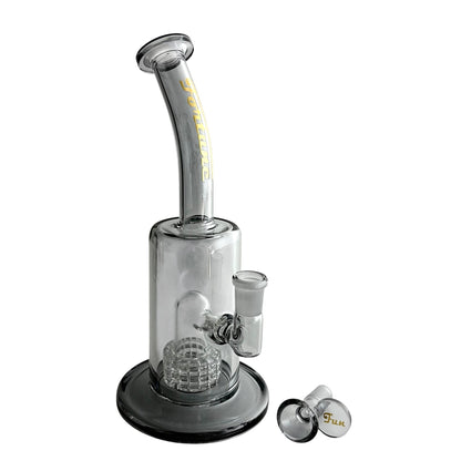 10" Electroplated With Perc Glass Bong