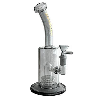 10" Electroplated With Perc Glass Bong