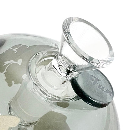 7-1/2" Globe-Shaped Glass Bong