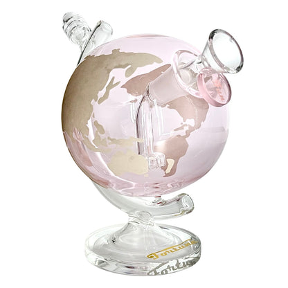 7-1/2" Globe-Shaped Glass Bong