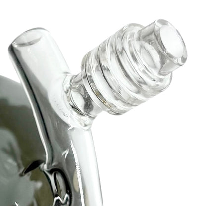 7-1/2" Globe-Shaped Glass Bong