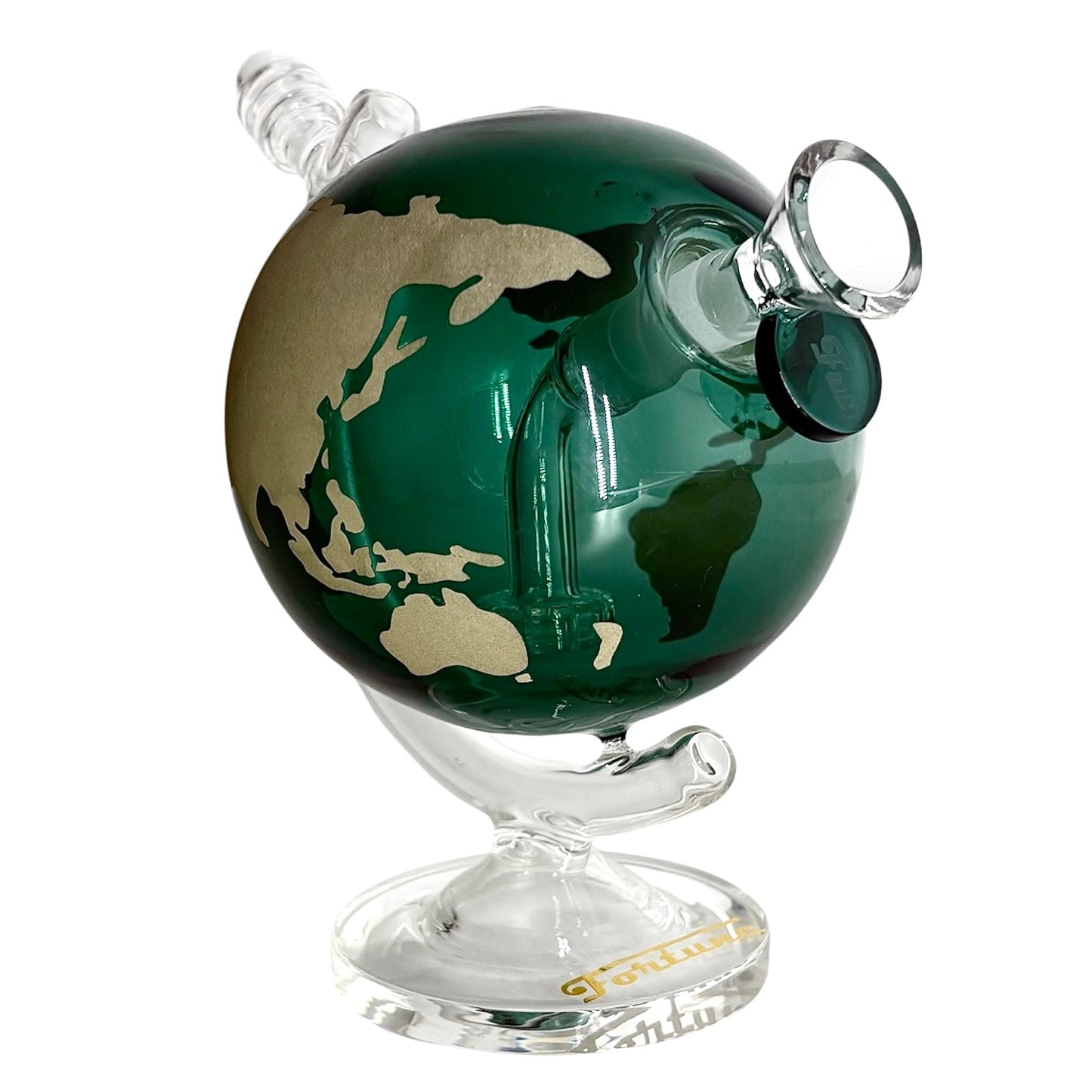 7-1/2" Globe-Shaped Glass Bong