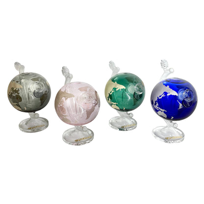 7-1/2" Globe-Shaped Glass Bong