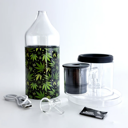 Electric Lamp Bong Set-Leaf