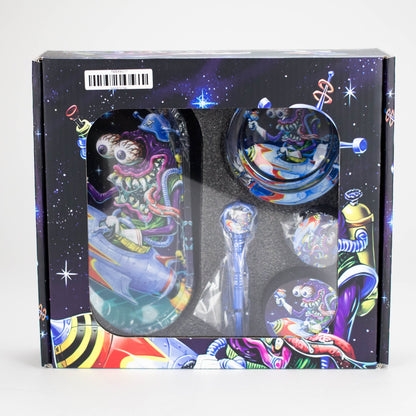 5-in-1 Metal Pipe Smoke Set – Cartoon Design