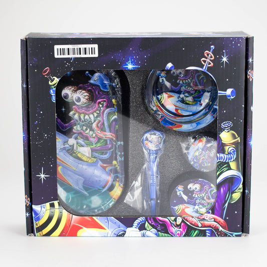 5-in-1 Metal Pipe Smoke Set – Cartoon Design