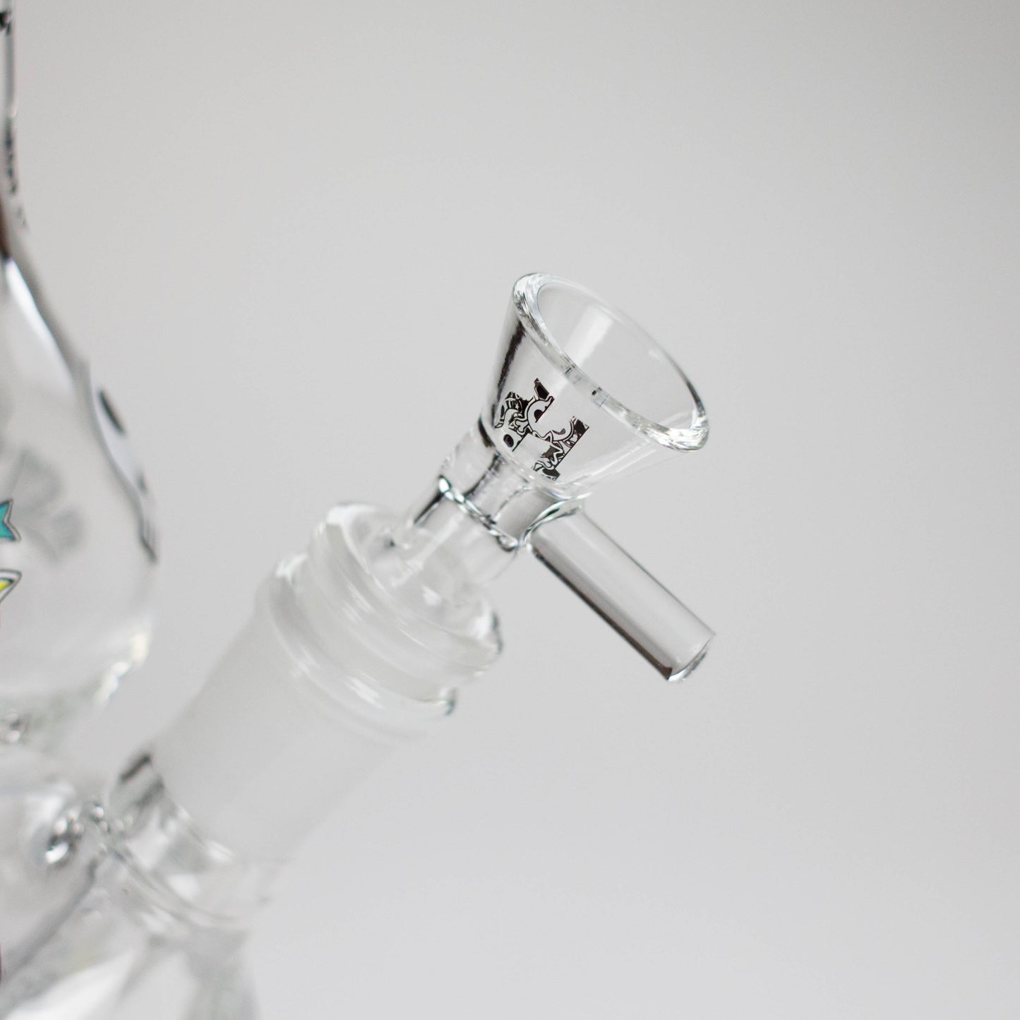 Haze | 9″ Skulls Bubble Glass Bong – Charcoal Black (Mini-P)