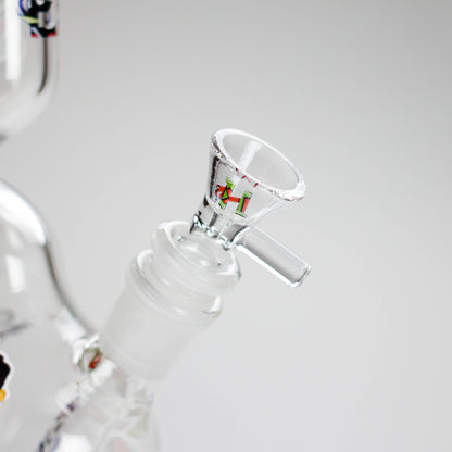Haze | 9″ Zong Glass Bong with Color Lip – Purple (Mini-W)