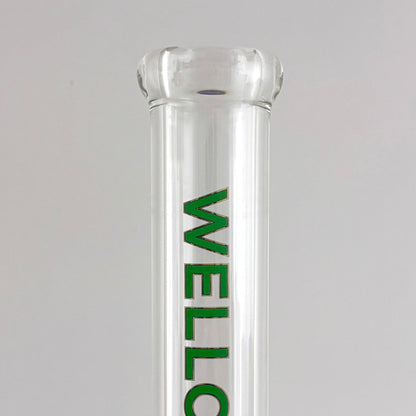 Wellcann | 17" Thickened Base Chrome Beaker Glass Bong