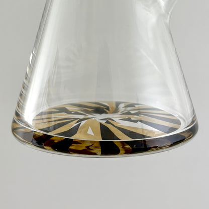 Wellcann | 17" Thickened Base Chrome Beaker Glass Bong