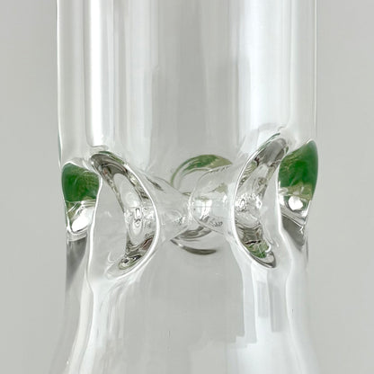 Wellcann | 17" Thickened Base Chrome Beaker Glass Bong