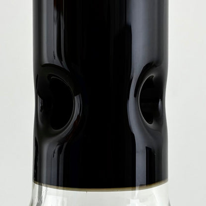 Wellcann | 14" Thickened Base Geometric Gold Beaker Glass Bong