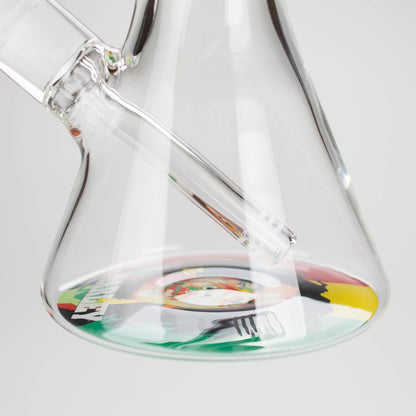 Z14" BM Design Glass Bong – 7mm Thick with Ice Catcher