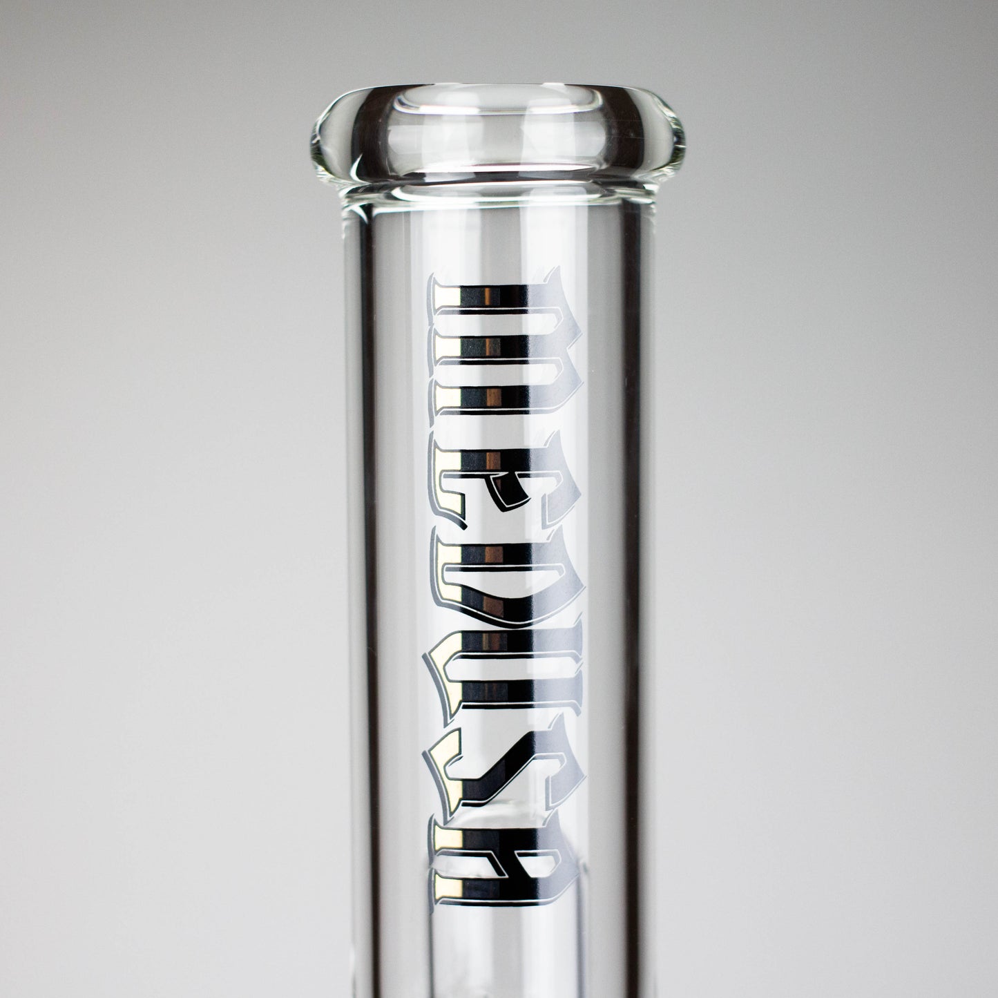 Medusa | 17" 7mm Double Tree Perc Glass Bong with Splash Guard