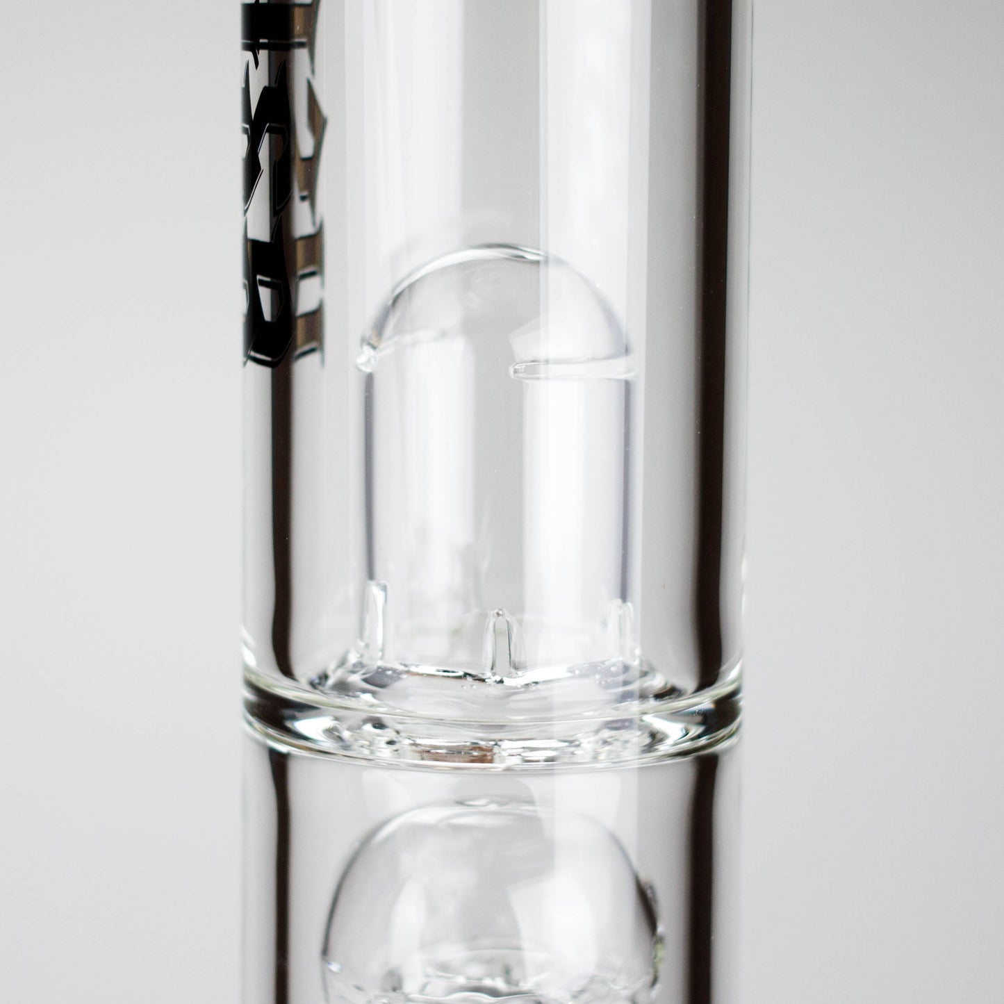 Medusa | 17" 7mm Double Tree Perc Glass Bong with Splash Guard