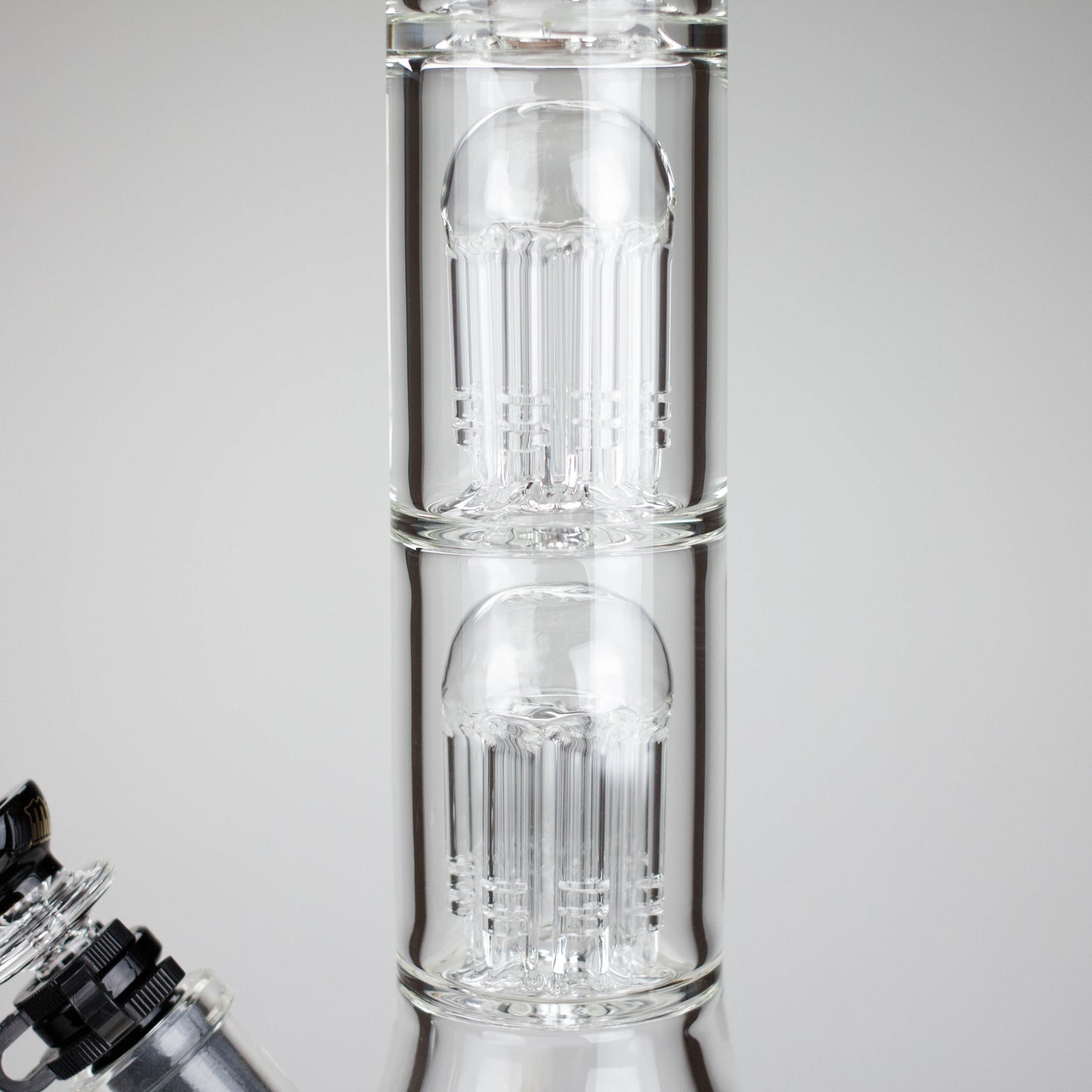 Medusa | 17" 7mm Double Tree Perc Glass Bong with Splash Guard