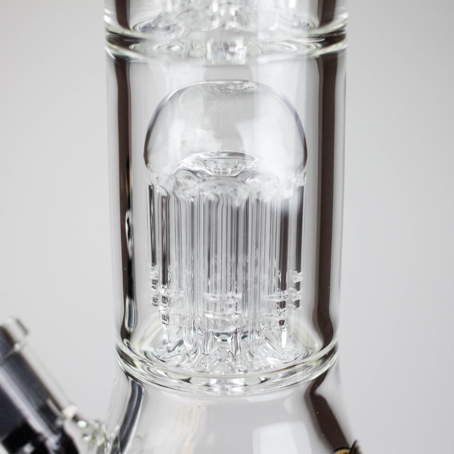 Medusa | 17" 7mm Double Tree Perc Glass Bong with Splash Guard