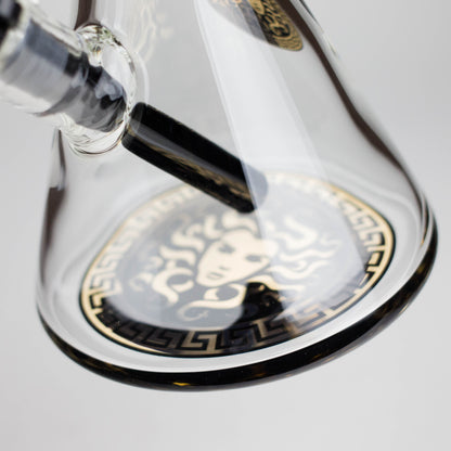 Medusa | 17" 7mm Double Tree Perc Glass Bong with Splash Guard