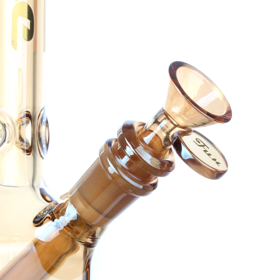 Fortune | 12" Hexagon Electroplated Barrel Base Glass Bong