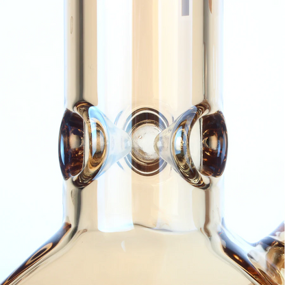 Fortune | 12" Hexagon Electroplated Barrel Base Glass Bong