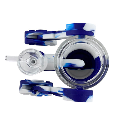 6.5" Silicone R2D2-Inspired Water Pipe