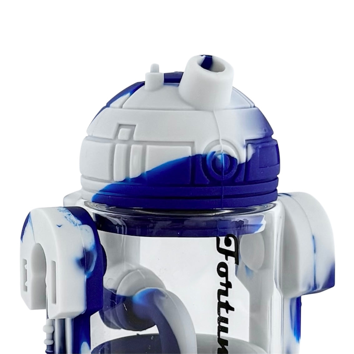 6.5" Silicone R2D2-Inspired Water Pipe
