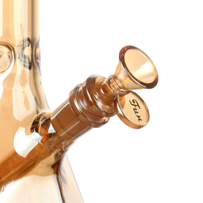 Fortune | Electroplated 10" 5mm Hexagon Glass Beaker Bong - 4 Assorted Colours