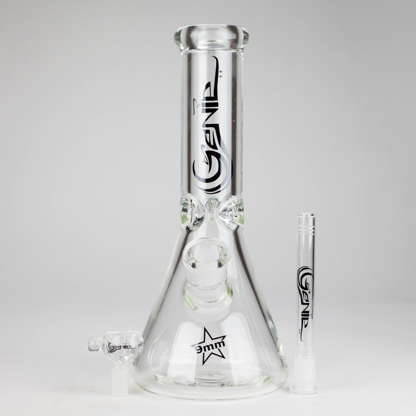 Genie | 12" 9mm Glass Beaker Bong [GL15]