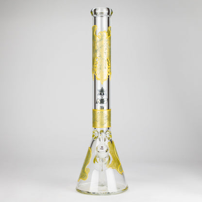 NG | 18" 9mm Metallic Eagle and Skull Beaker [L745]