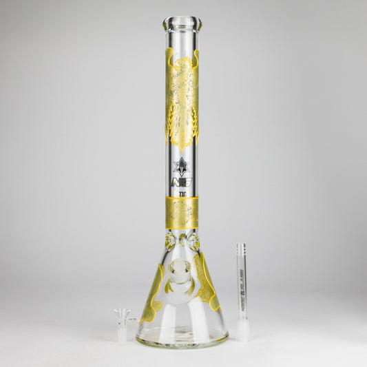 NG | 18" 9mm Metallic Eagle and Skull Beaker [L745]