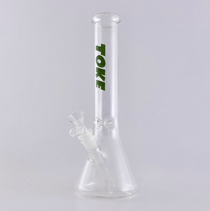 TOKE - 12" Beaker Bongs – 4mm Thick Glass