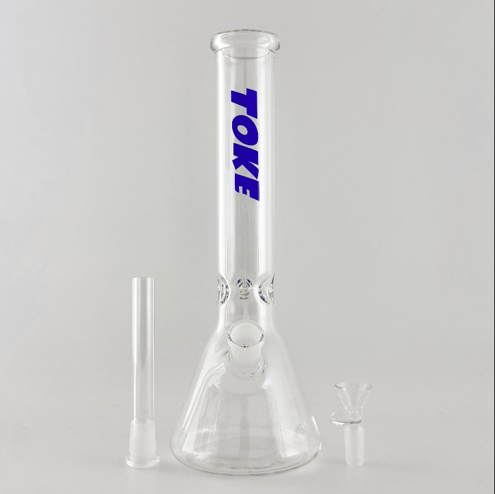 TOKE - 12" Beaker Bongs – 4mm Thick Glass