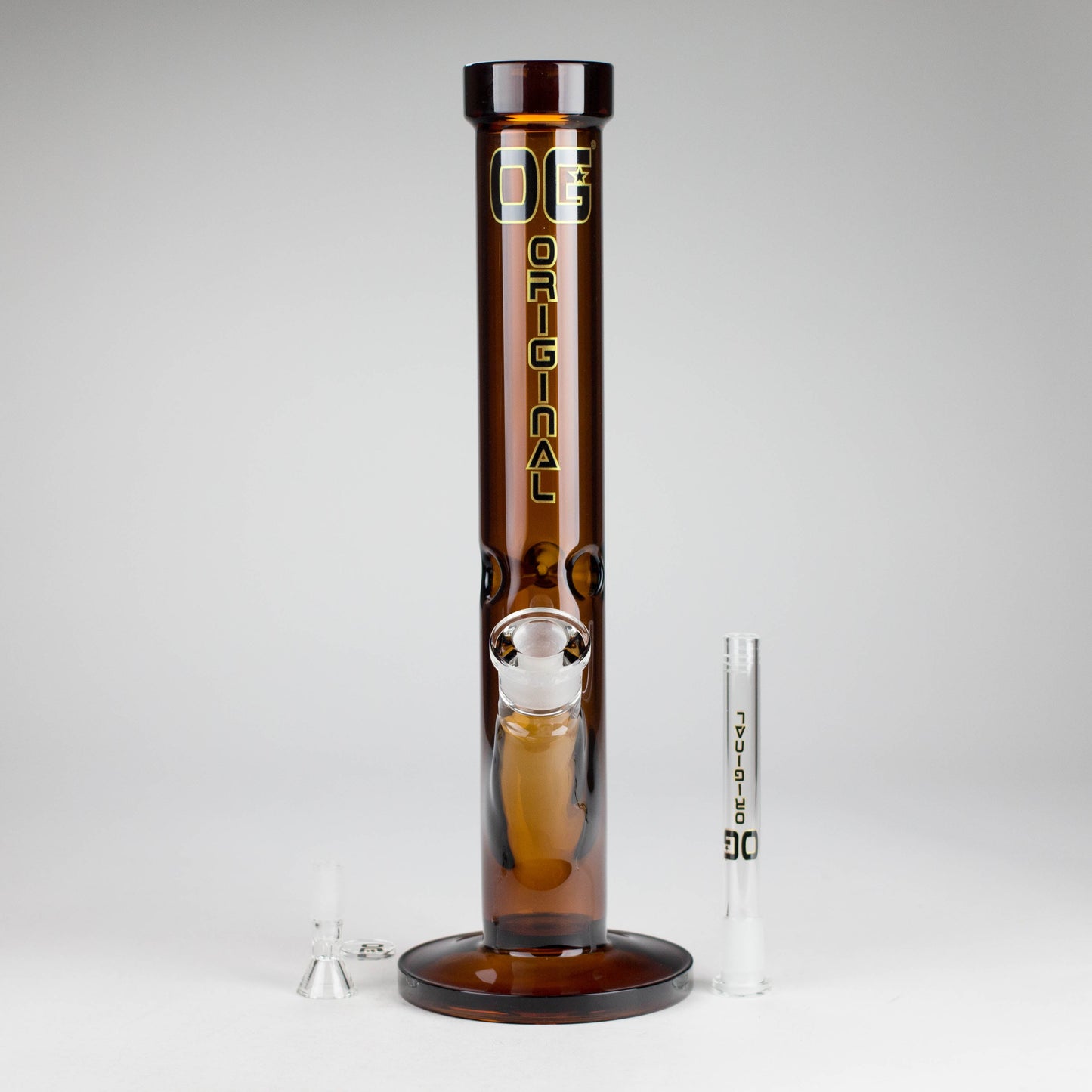 OG Original | 14" Full Colour Straight Tube Glass Water Bong [OG 391]