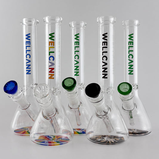Wellcann | 10" 5mm Beaker Accent Glass Bong