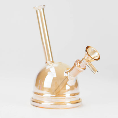 7" Solid Color Electroplate Glass Bubbler