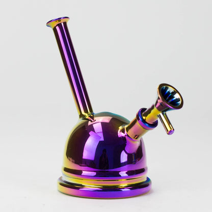 7" Solid Color Electroplate Glass Bubbler