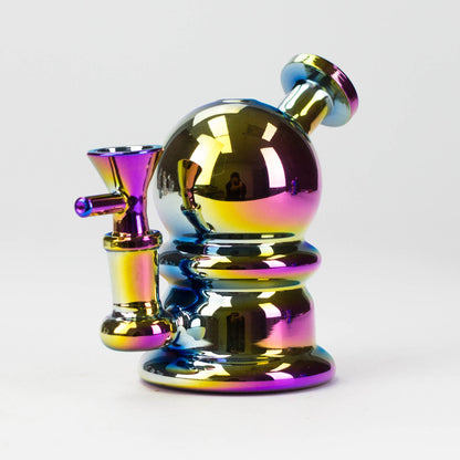 5" Solid Color Electroplate Glass Bong