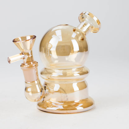 5" Solid Color Electroplate Glass Bong