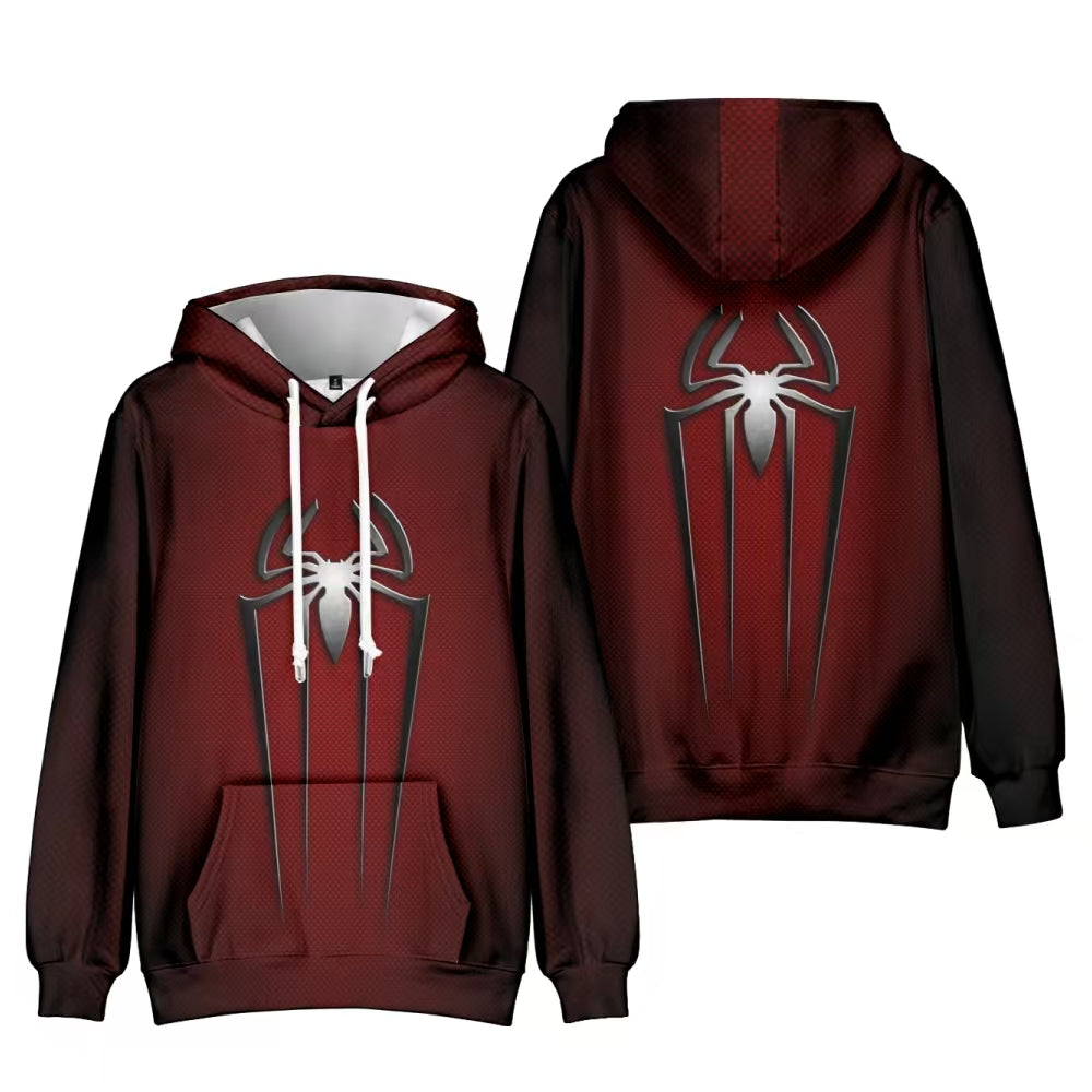 Spider-Themed Graphic Hoodie