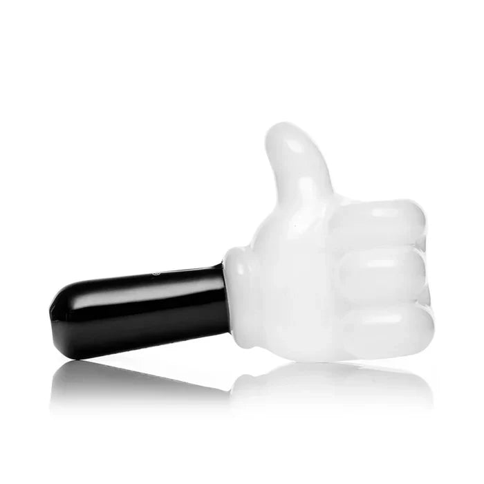 Hemper | 4" High Jinx Glass Hand Pipe – Cartoon Thumbs Up Design [PP5912]