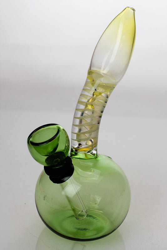 5.5" changing color glass water bong