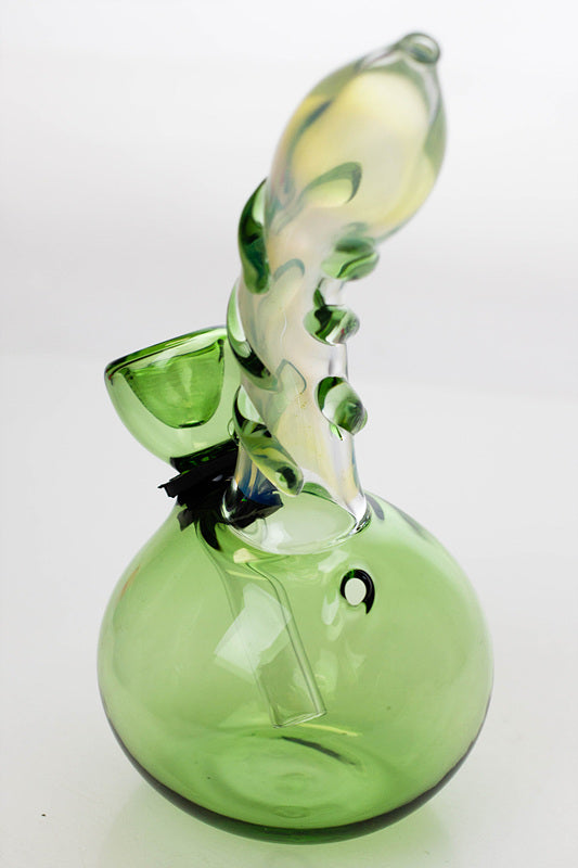 5.5" changing color glass water bong