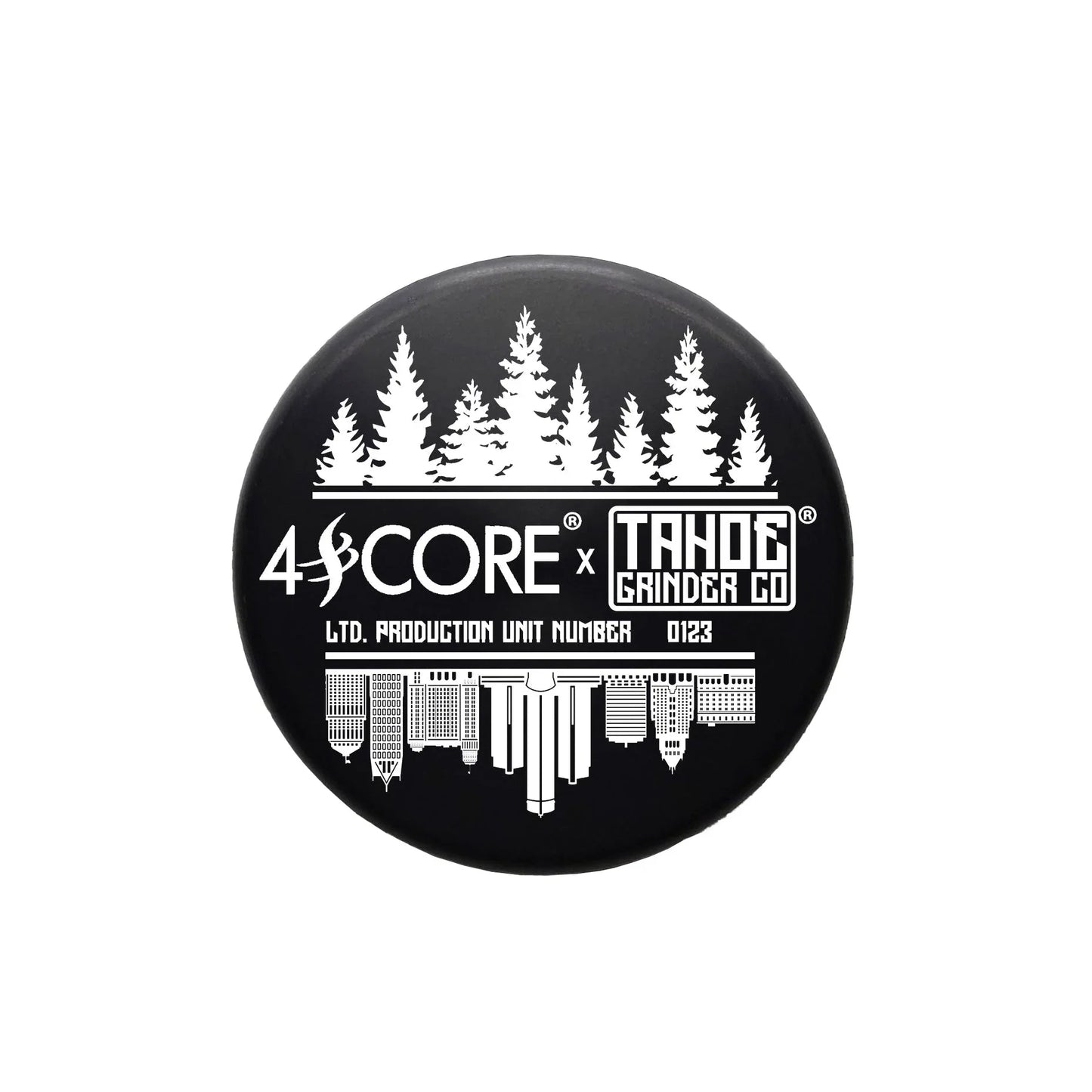 4SCORE®️ x Tahoe Grinder Co. USA made 2 PCS Herb Grinder -  Limited Edition