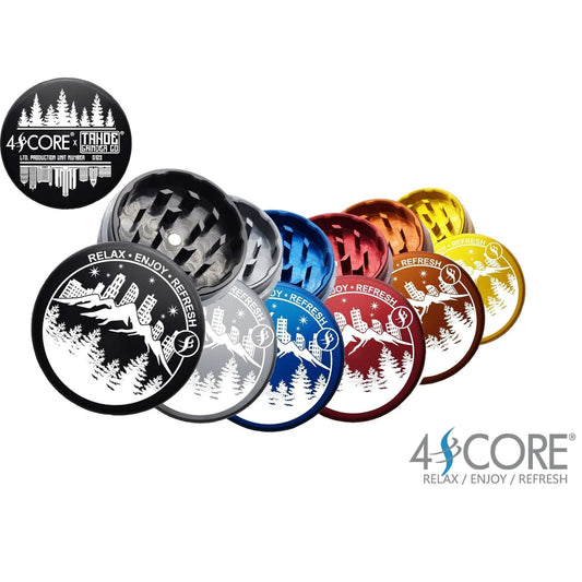 4SCORE®️ x Tahoe Grinder Co. USA made 2 PCS Herb Grinder -  Limited Edition