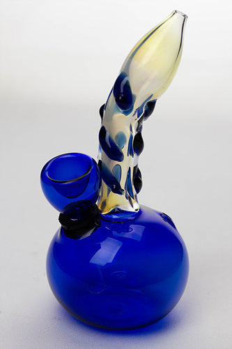 5.5" changing color glass water bong